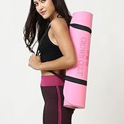 Crown Cult Yoga Mat for Women and Men 6MM EVA Material with Carrying Strap, Extra Thick Exercise Mats for Workout Yoga Mat for Women for Workout, Yoga, Fitness, Exercise Mat Anti Slip Yoga Mats Exercise Mat for Home, Gym, Pilates & Workout-image-35
