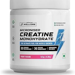 Wellcore - Pure Micronised Creatine Monohydrate | Fruit Fusion (122g, 33 Servings), Rapid Absorption, Enhanced Muscle Strength & Power, Fast Recovery, Increased Muscle Mass-21