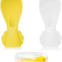 SNOWIE SOFT® 2Pcs Feeding Spoons for Baby Puree Pouches Food Grade BPA Free Silicone Feeding Spoons for Baby Food Pouches Universal, with Storage Case-picture-31