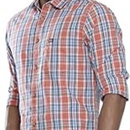 the indian garage co Adult Men's Regular Fit Shirt (0921-SH116-16_Red S)-picture-1