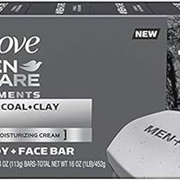 Dove Men+Care Body and Face Bar, Clean Comfort 4 oz, 6 Bar (Charcoal + Clay)-image-14