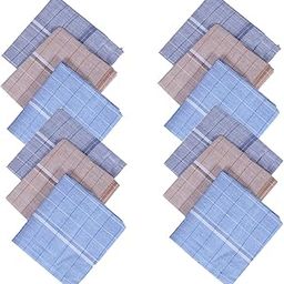 Kuber Industries Cotton 12 Piece Men's Handkerchief Set - Multicolour, Standard (CTKTC05639)-picture-47