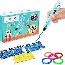 WOL3D I Tech (Blue) Magic 3D Pen with 5 in 1 (5 M) for 3D Printing with Speed Control, Advanced Temperature Regulation, OLED Display & Ergonomic Design – Compatible.-27