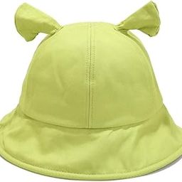 Shrek Hat Fun Green Shrek Ear Sun Hat Bucket Outdoor Fishman Round Wide Brim Beach Sun Gift for Fans Couple for Men Women-image-46