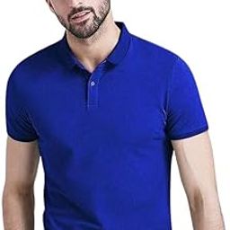 Men's Regular Fit Half Sleeve Polo T-Shirt | Plain T Shirt | Regular Fit T-Shirt | Athleisure Colour Fresh Polo Regular Fit T-Shirt-image-101