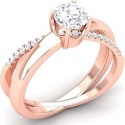 14k (585) Rose Gold Ring for Women-image-85
