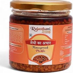 Rajasthani Swaad Fenugreek Pickle Homemade Methi Achar | Healthy And Traditional Marwadi Taste | 400 Grams-image-26
