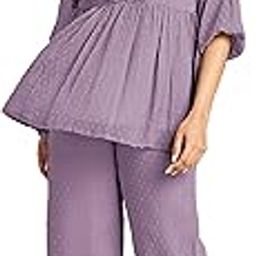 Women's Dobby Chiffon Woven Design Co-Ord Set-image-77
