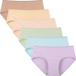 LOURYN KOULYN® Womens Underwear Cotton Hipster Panties Mid Rise Regular & Plus Size (S to 3XL) (Multicolour)-image-78