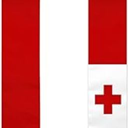 Tonga Flag Graduation Shawl Sash Stole Wraps Scraf For International Study Pride Women Men-image-77