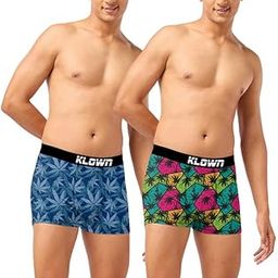 Pack of 2 Printed Trunk for Men | Cotton Blend | Soft & Stretchable | Stylish Men's Underwear | Comfortable Fit | Assorted Prints | Innerwear for Men |Green-Pink-Light Blue-image-73