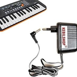 KEBILSHOP Power Adapter for Casio Piano and Other Electronics Keyboard | 9.5 Volt 500 mA Power Keyboard Adaptor-Black-14