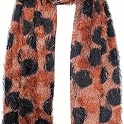 Winter Wear Fur Stole/Scarf Printed Neck Wrap for Women and Girls-image-92