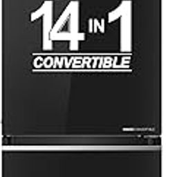 Haier 445 L, 2 Star, Convertible 14-in-1 Triple Inverter & Fan Motor Technology, with Display Frost Free Double Door Refrigerator (HRB-4952CKG-P, Black Glass)-picture-13