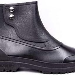 HILLSON 7 Star Water Gumboots with 2 Button Mid Ankle Soft and Flexible PVC Upper-19
