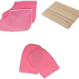 The Style Sutra Paraffin Wax Protection Hand Spa Mask Gloves Booties + 50pcs Spatulas Stick|Health & Beauty | Shaving & Hair Removal | Waxing Supplies|1 Pair Of Paraffin Wax Protection Gloves-image-0