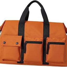 VELURA Duffle Bag Lightweight Portable Multipurpose Gym Bag for Yoga Travel Workout Orange|1X Hiking Backpack|Gym Bags| Fitness, Running & Yoga-image-83