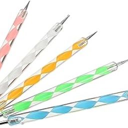 Lansing Plastic Dotting Tool Set – Versatile Kit for Embossing Patterns, Clay Sculpting, Ceramic Detailing, and Intricate Nail Art Designs – Ideal for DIY Crafting and Creative Projects (5 Piece)-image-13