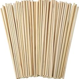 Prescent 20pc Round 30cm Long Wooden Dowels Sticks for Crafts, Cake Dowels, Home Décor, DIY Projects, and Much More (30cm, Pack of 20)-image-26