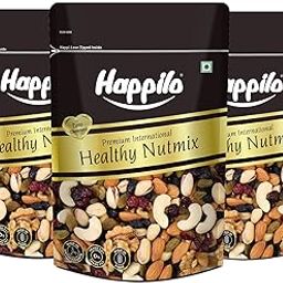 Happilo Premium International Healthy Nutmix 200g (Pack Of 3), Almonds, Raisins, Cashew, Cranberries, Pistachios and Walnuts, Blend of Essential Nutrients-image-7
