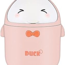 TOGHPUW Mini Bin, Mini Office Bin with Lid, Office Bin, Small Bin (Pink)-picture-23