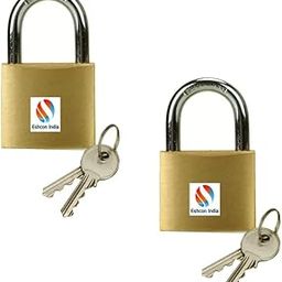 Eshcon 2 Piece Mini Padlock With 2 Keys for Luggage, Backpack, Gym Locker, Suitcase, Classroom Matching Game and More-18