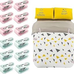 Duvet Cover Clips, 15 Pcs Sheet Clips for Bedding, Bedsheet Holding Clips, Non-Slip Duvet Insert Anti-Movement Bed Quilt Clamps for Bedding Accessories-image-93