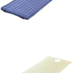 UJEAVETTE 2pcs Beauty Salon Massage Bed Mattress Sheet Pad with Face Hole Beige/Blue-image-63