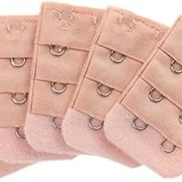 ELBME® 5pcs Elastic Bra Strap Extension Bra Extenders 2X 3 Hook Beige|T-Shirt Bra| Strapless Bra|Lace Bra|Bralette|Wireless Bra|Padded Bra|Nursing Bra-32