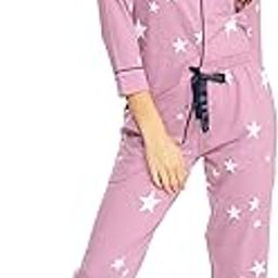 Women's Cotton Star Printed Shirt - Payjama Full Sleeve Loungewear Night Suit Set-image-19