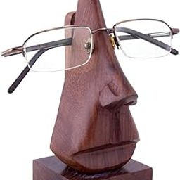 Craftland Handmade Wooden Nose Shaped Spectacle Specs Eyeglass Holder Stand-image-70