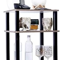 Ginoya Brothers 3-Tier Turn-N-Tube End Table - MDF Engineered Wood Side Table - Nightstand with Storage Shelf for Living Room, Bedroom-15