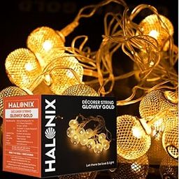 Halonix Decorer Glowly Gold 15 Bright Led String Light | Diwali Light | Christmas Light | Wedding Light | Festive Lights for Home Decoration (Warm White, 4 Meters)-picture-22