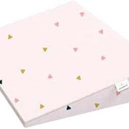 ADMIRAE Wedge Pillow for Crib & Mattress | Helps for Acid Reflux, Colic & Vomiting | Removable and Washable Cover | 19" x 14" x 3.5" | Triangles Print-8