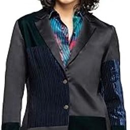 Black Notch Lapel Collar Solid Long Sleeves Casual Blazer for Women-image-19