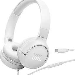 JBL, Tune 520C Bluetooth On-Ear Type c Wired Headphone with Mic, Pure Bass Sound (White)-0