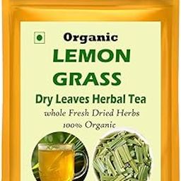 Organic Lemongrass Dry Leaves Herbal Tea, 100g, Whole Fresh Dried Herbs-image-86