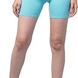 Apraa & Parma Sports Solid Women Light Blue Gym Shorts ()_PT_1713-image-65