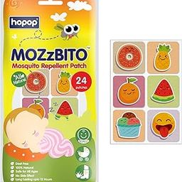 Hopop Mosquito Repellent Patches | MoZzbito 100% Natural Baby Mosquito Patches | Upto 12 Hour Protection Mosquito Sticker | Suitable for Kids & Adults | Pack of 24 | DONUT-image-30