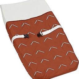 Sweet Jojo Designs Boho Arrow Boy Girl Baby Nursery Changing Pad Cover - Ivory Burnt Orange Rust Off White Farmhouse Southwest Shabby Chic Designer Chevron Neutral Bohemian Diamond Tuft Collection-image-32