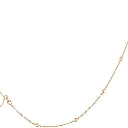 18k Gold Plated Traditional Ethnic Bridal Nose Ring/Nath without piercing with Pearl Chain Encased with Stone for Women/Girls (NL44)-8