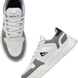 impakto Casual Sneaker for Men| Soft Cushioned Insole & Lightweight | Stylish Lace-Up Shoes with Casual Outfits | Trendy Sneakers | Shoes for Man | Low Top Sneaker Shoes-picture-4