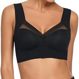 Women Nylon Lightly Padded Full Coverage Slip On Pushup Yoga Bralette Sports Everyday Bra-image-58