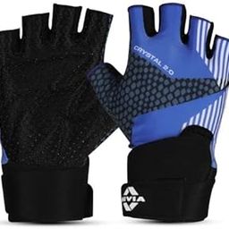 Nivia Crystal 2.0 with Strap Fitness Gloves for Men & Women, Gloves Gym Workout, Gym Accessories Men, Gym Gloves Men Workout, Sport Glove, Fitness Gloves, Hand Gloves Gym Men (Large) - Purple-image-42