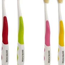 MOUTHWATCHERS - Manual Toothbrushes - Clean Teeth for Family - 4 Count - Floss Bristle Silver - Invented by Doctor Plotka's-picture-27