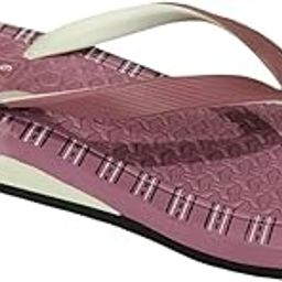 Women's Rubber Flip Flop Slippers with Heel | Ergonomic Soft Footbed | Durable Flexible V-Strap Heel | Versatile Footwear for Indoor & Outdoor (Pink)-image-8