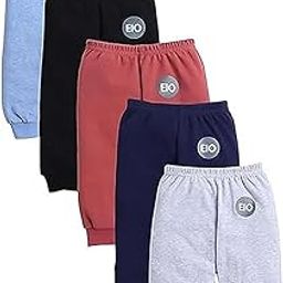 Baby Boys & Girls Cotton Pajamas Pants Combo Pack| Soft Breathable Unisex Sleepwear for Kids & Toddlers | Comfortable Nightwear for Infants | Kids Pyjama Pant-15