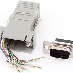RS232 DB9 Female to RJ45 Female Modular Adapter Connector Convertor-image-13