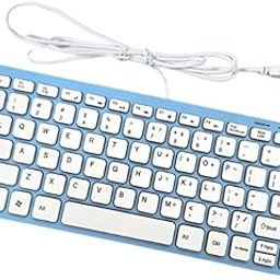 CALANDIS™ USB Wired Keyboard Small Comfortable Typing for Office Home Desktop Computer Blue | Keyboards & Keypads | Keyboards, Mice & Pointers-31