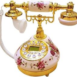 CALANDIS™ Antique Corded Telephone Home Office Use Push Button Dial Landline Telephone | Corded Telephones | Home Telephones & Accessories-image-30
